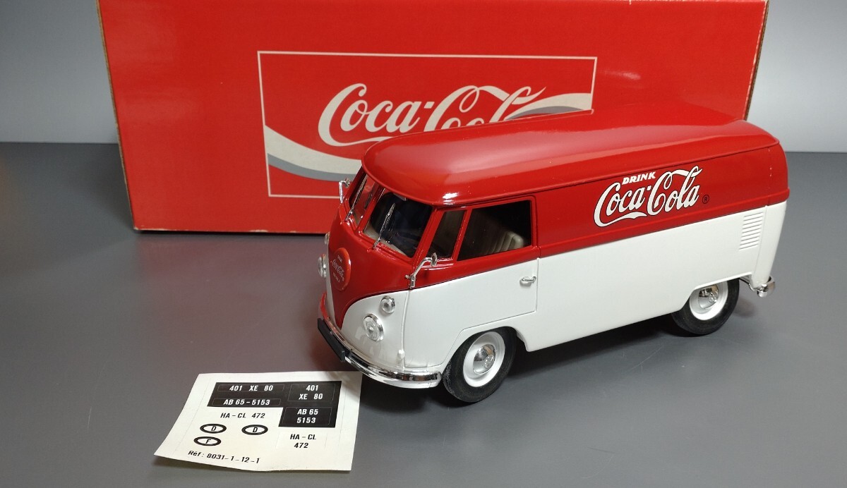  out of print rare 1/18 Coca Cola Volkswagen van combination T1 minicar 