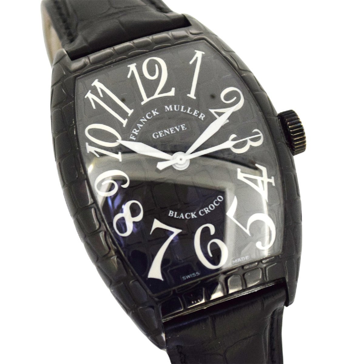 FRANCK MULLER フランクミュラー トノーカーベックス ブラッククロコ 8880SCBLKCRO メンズ 腕時計_画像2