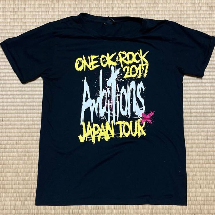 ONE OK ROCK 2018 オフィシャルTシャツ Ambitions ジャパンドームツアー XLサイズ 黒／バンド ワンオクロック 半袖