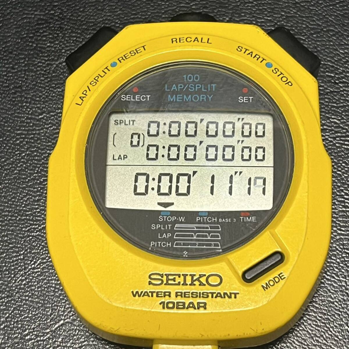 セイコー SEIKO ストップウォッチ S120-4010 防水10BAR Japan 日本製 デジタル の画像2