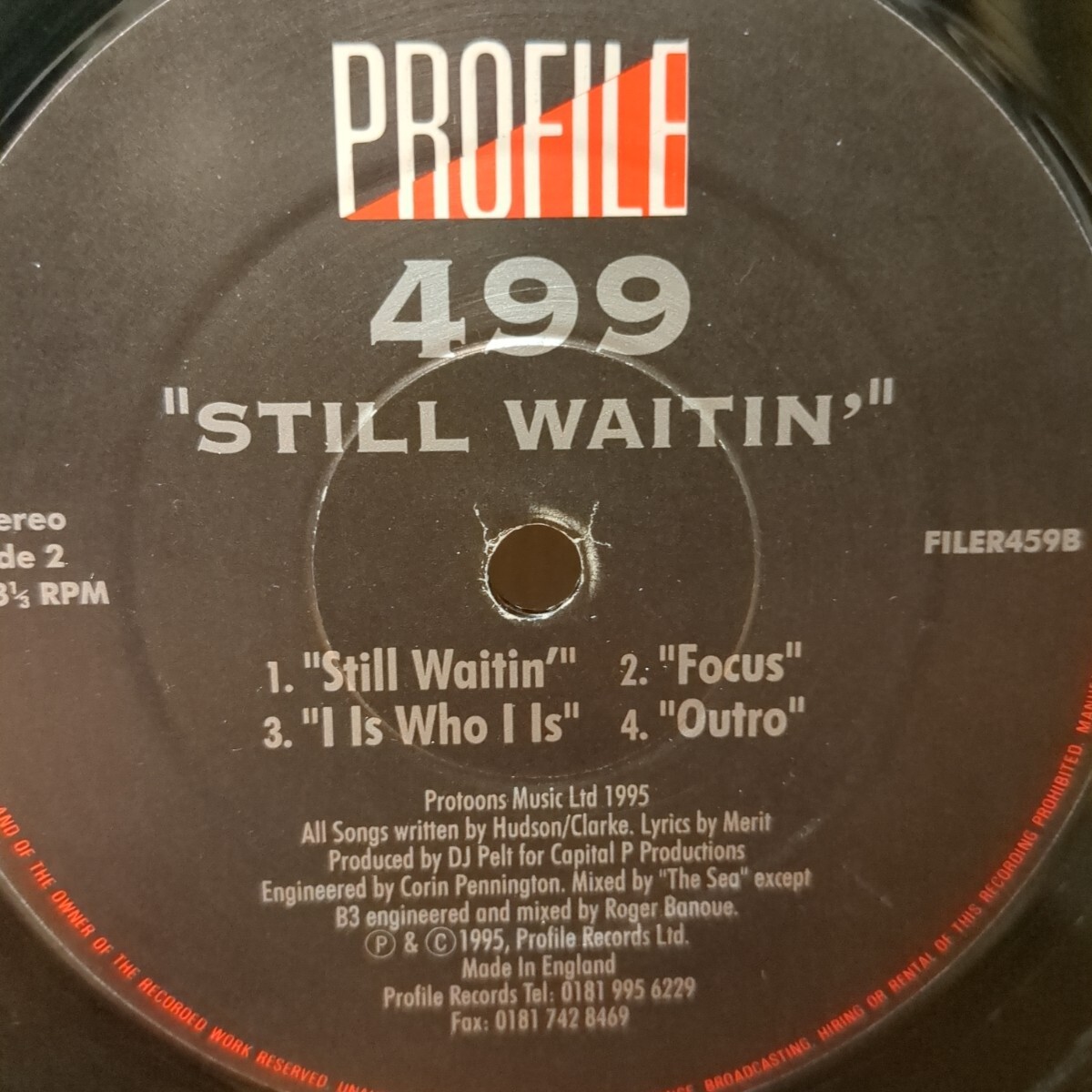 499/still waitin’ EP very rare uk org.の画像4