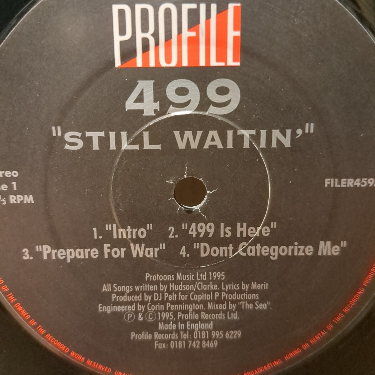 499/still waitin’ EP very rare uk org.の画像3