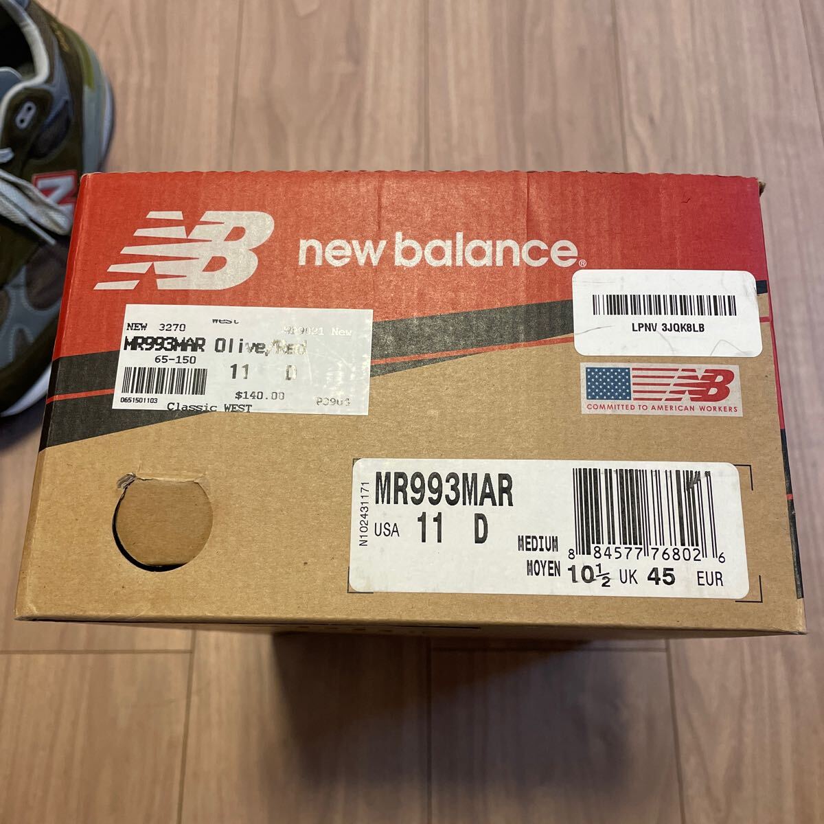 ニューバランス new balance M993MAR USA製 11D ミリタリー US MARINE CORPS_画像5