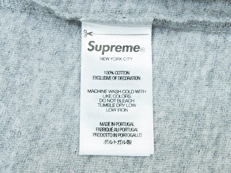 新品 24SS XL Supreme Small Box L/S Tee 長袖 Tシャツ ロンT ロングスリーブ スモールボックス Heather Grey グレー シュプリーム F_画像3