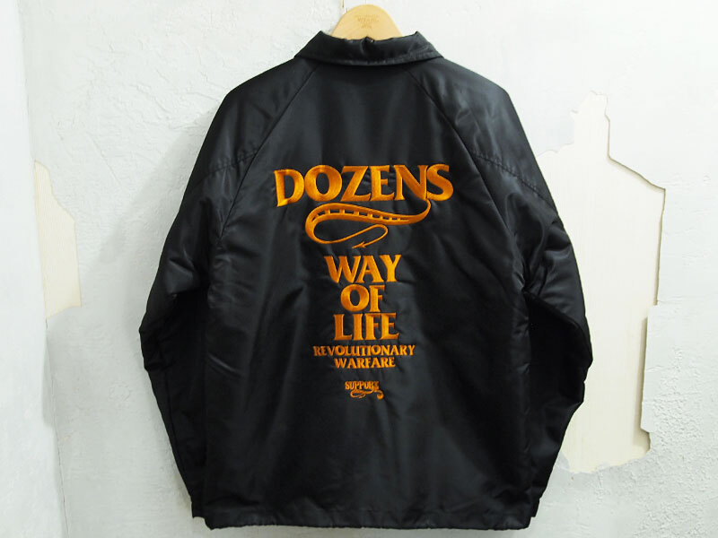 極美品 RATS BOA COACH JKT WAY OF LIFE ボア コーチジャケット JACKET 黒 ブラック BLACK S ラッツ Fの画像1