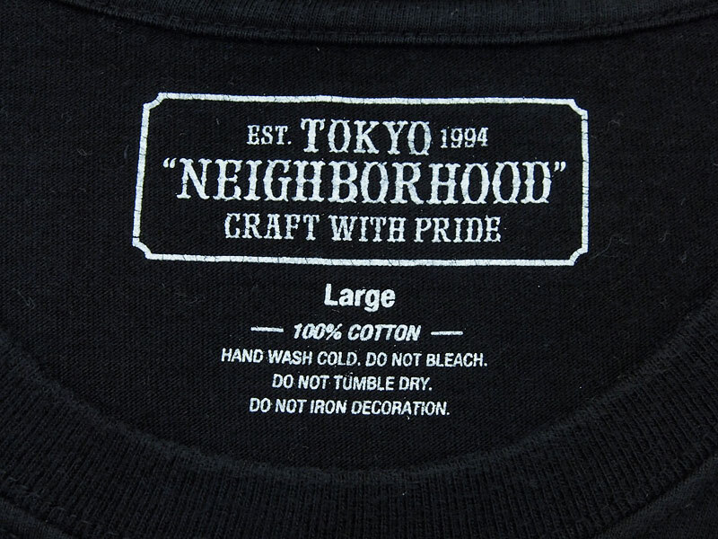 L サイズ NEIGHBORHOOD SRL / C-TEE SS Tシャツ ロゴ 黒 ブラック BLACK 19SS ネイバーフッド Fの画像3