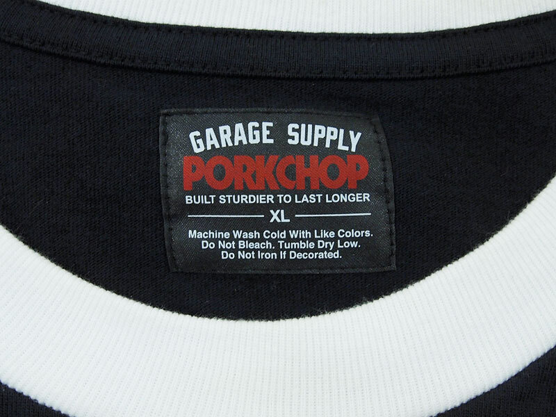 美品 XL サイズ PORKCHOP GARAGE SUPPLY CIRCLE PORK TEE Tシャツ サークル ポーク ロゴ 黒 ブラック BLACK ポークチョップ F_画像3