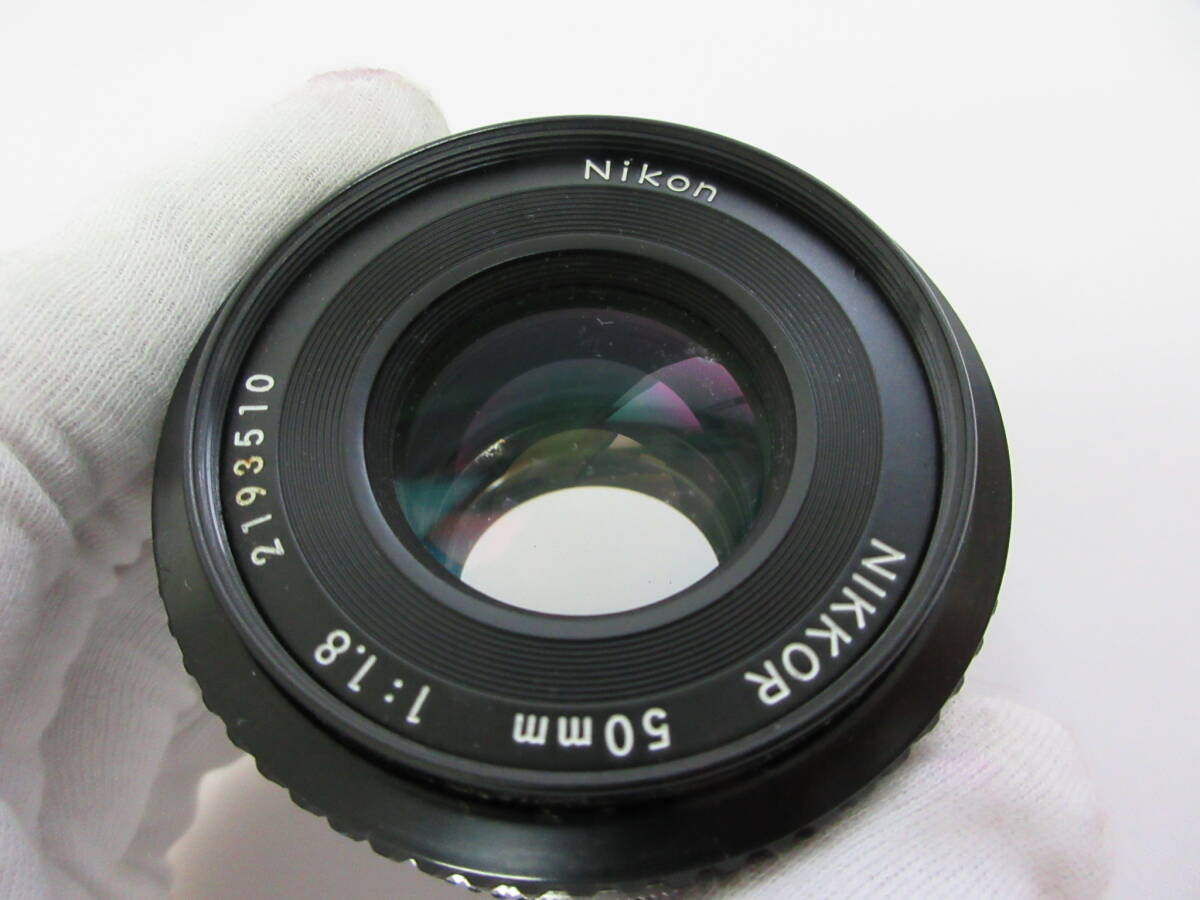 (1-6)Nikon/ニコン NIKKOR 50mm F1.8 Ai-s 単焦点 パンケーキレンズ 2193510　Nikon L37c 52mm_画像3