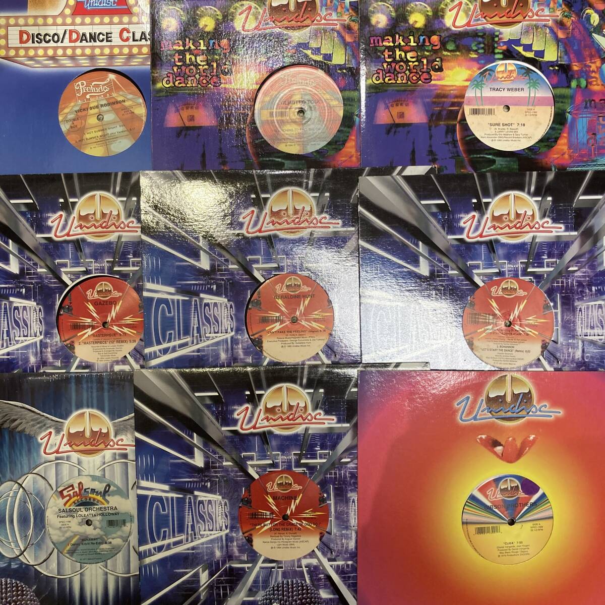 ●Unidisc関連まとめて！●レコード18枚セット●Dance Classics,Disco,Soul,Garage Classicsの画像1