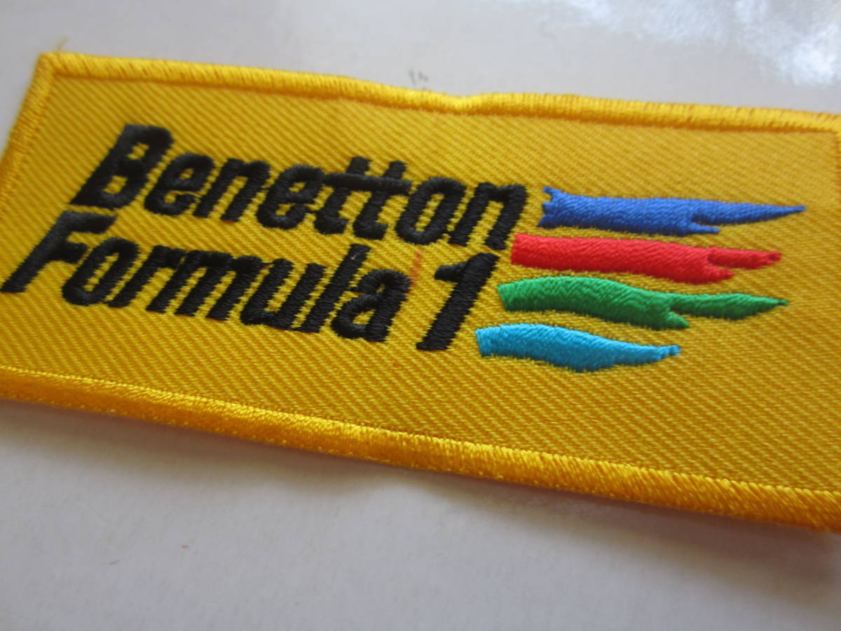 Benetton ベネトン 長方形 ワッペン/ 刺繍 Formula1 フォーミュラ 自動車 カー用品 作業着 カスタム レーシングチーム F1 Z01の画像4