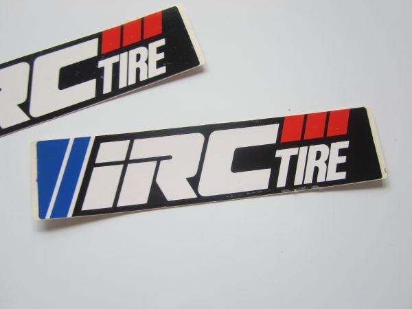 【２枚セット】IRC TIRE タイヤ ステッカー/デカール 自動車 バイク オートバイ レーシング スポンサー メーカー 04_画像4