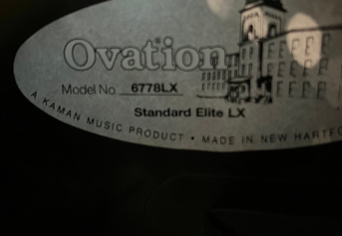 【1円】Ovation オベーション 6778LX エレアコの画像6