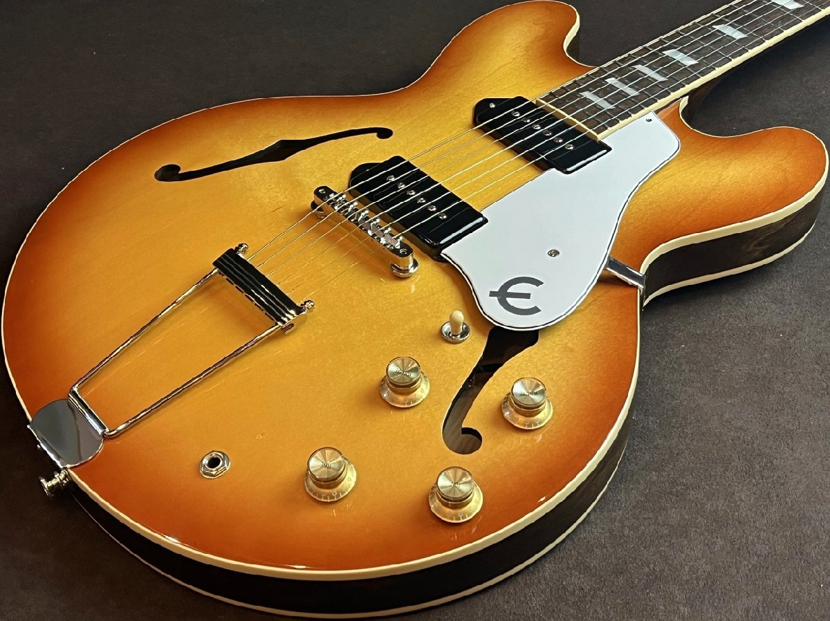 【1円】Epiphone エピフォン Casino USA Collection Royal Tan エレキギターの画像1