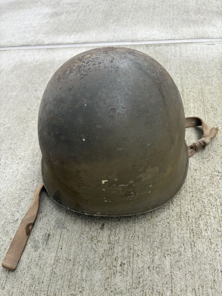 ヘルメット アンティーク 当時物 旧日本軍 ?鉄帽 の画像3