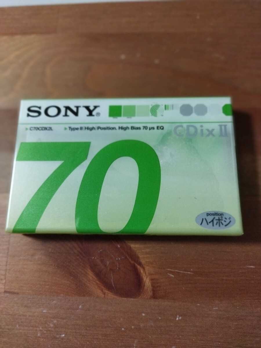 カセットテープ 未使用 SONY 70分 ハイポジ CDix Ⅱの画像1