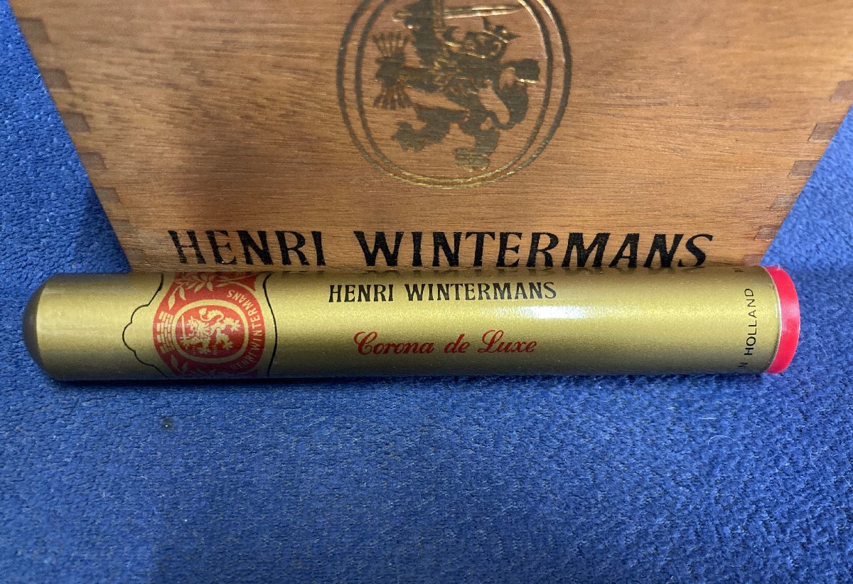 ◇ヘンリー・ウィンターマンズ HENRI WINTERMANS  オブジェ 木箱 傷みありの画像3