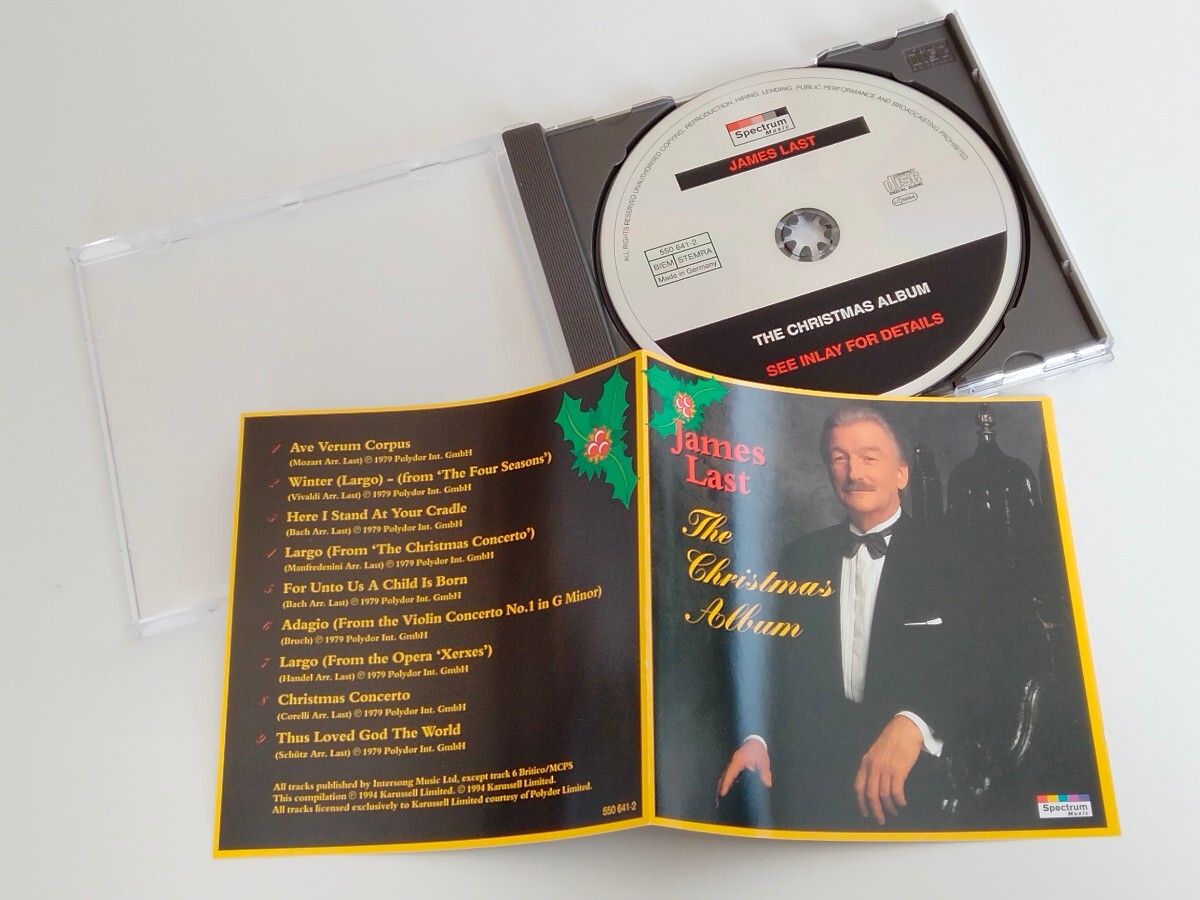 【美品】James Last / The Christmas Album CD SPECTRUM GERMANY 550 641-2 ジェームズ・ラスト,クリスマス,Christmas Concerto,Largo,_画像3