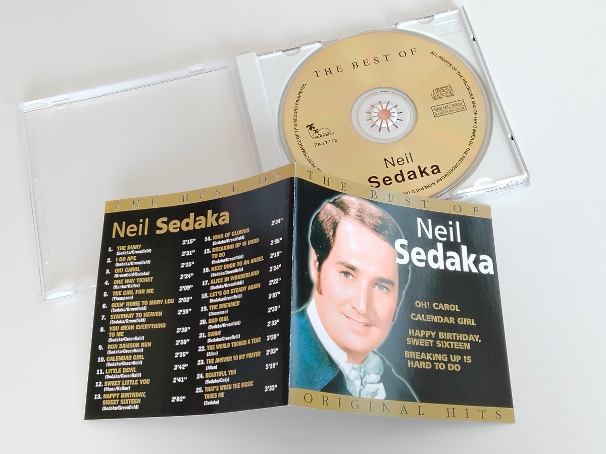 【美品GOLD CDベルギー盤】THE BEST OF NEIL SEDAKA CD PARADISO BELGIUM PA777/2 01年ベスト,ニール・セダカ,Oh! Carol,Calendar Girl,_画像3
