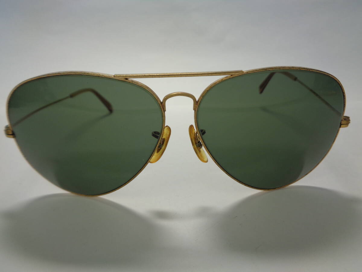 B&L Ray-Ban レイバン サングラス USA製 62□12 ゴールドフレーム 中古品 管理ZI-87-LP_画像1