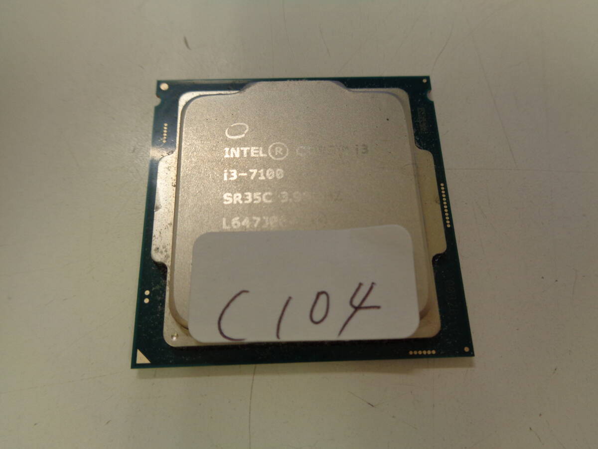 Intel Core i3 i3-7100 SR35C 3.90GHz Socket1151 管理C104の画像1