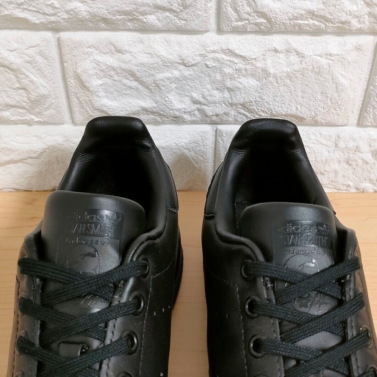 アディダス オリジナルス スタンスミス adidas Originals STAN SMITH サイズ26.0cm ブラック 黒 M20327 天然皮革 レザー ローカットの画像7