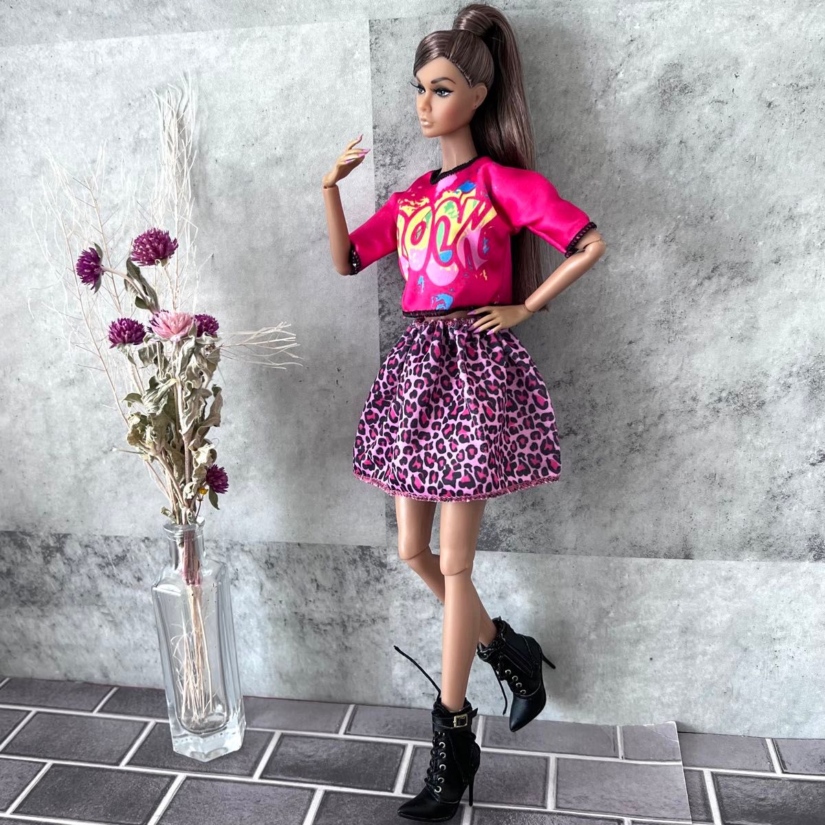 ポピーパーカー バービー人形 服 トップス スカート ピンク ポピーパーカー バービー人形 服 トップス スカート ピンク