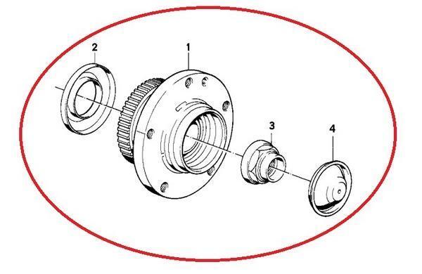 BMW E36 E46 318i 320i 323i 325i 328i 330i E85 E86 Z4 フロント ホイール ハブベアリング ハブ 新品 3122 6757 024 純正OEM品の画像2