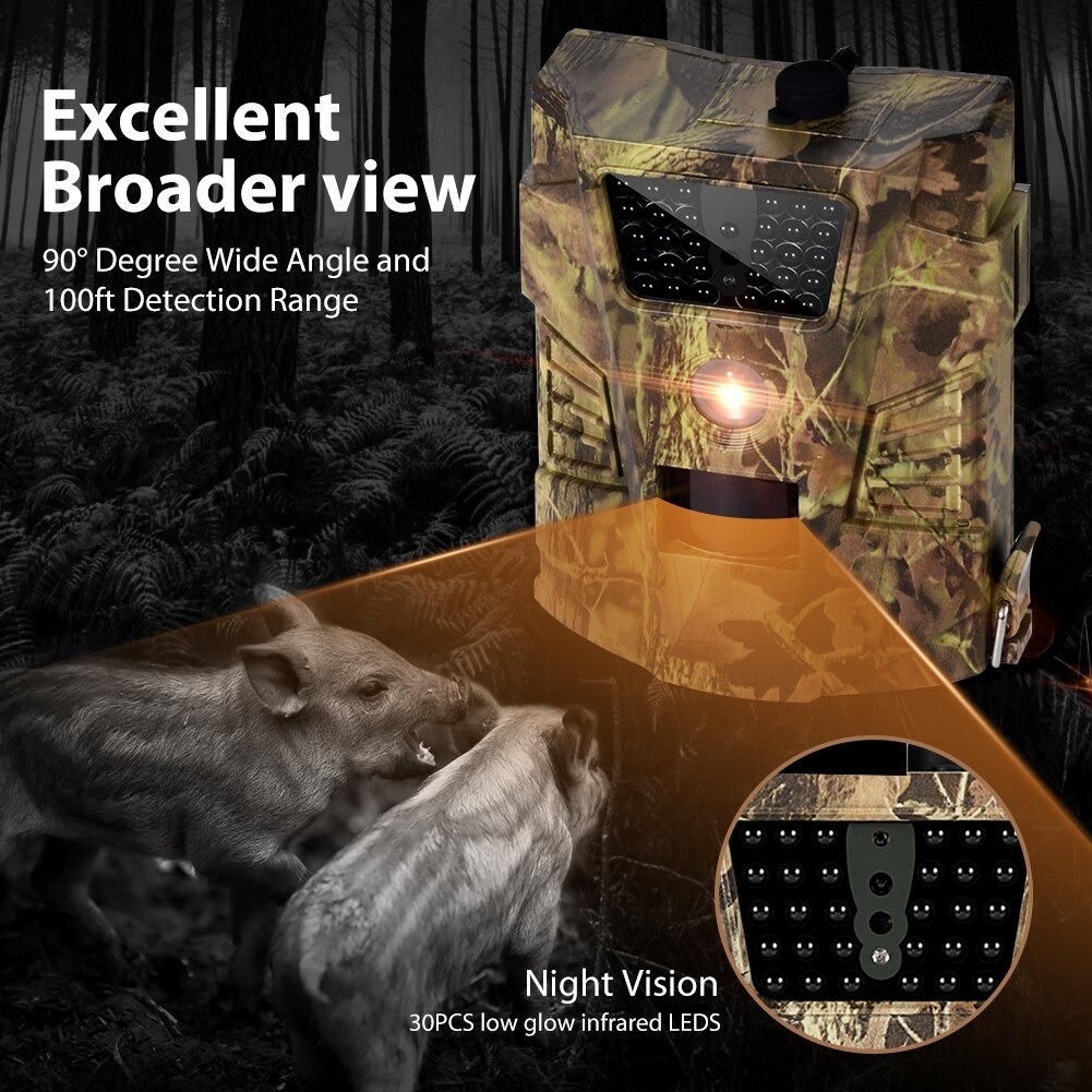 # новое поступление # Trail камера охота видео камера ловушка 12Mp 30 шт. инфракрасные лучи LED цифровая камера 850nm. . сырой. камера 120 раз угол 