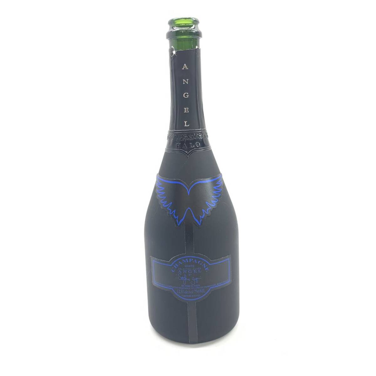 エンジェル ANGEL シャンパン 750ml 空き瓶 ケース ブルー シルバー キズ シミ 管理HS36779_画像2