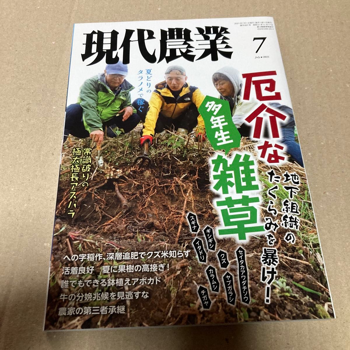 現代農業 ２０２１年７月号 （農山漁村文化協会）