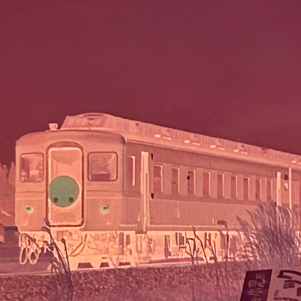  old railroad photograph nega film C56160 time .. number row car Showa era train (042804
