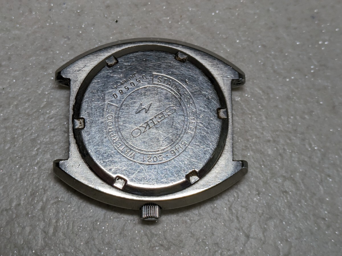 SEIKO プレスマチック 稼働品ジャンク 自動巻 セイコー アナログ 腕時計 時計 古民家整理品の画像3