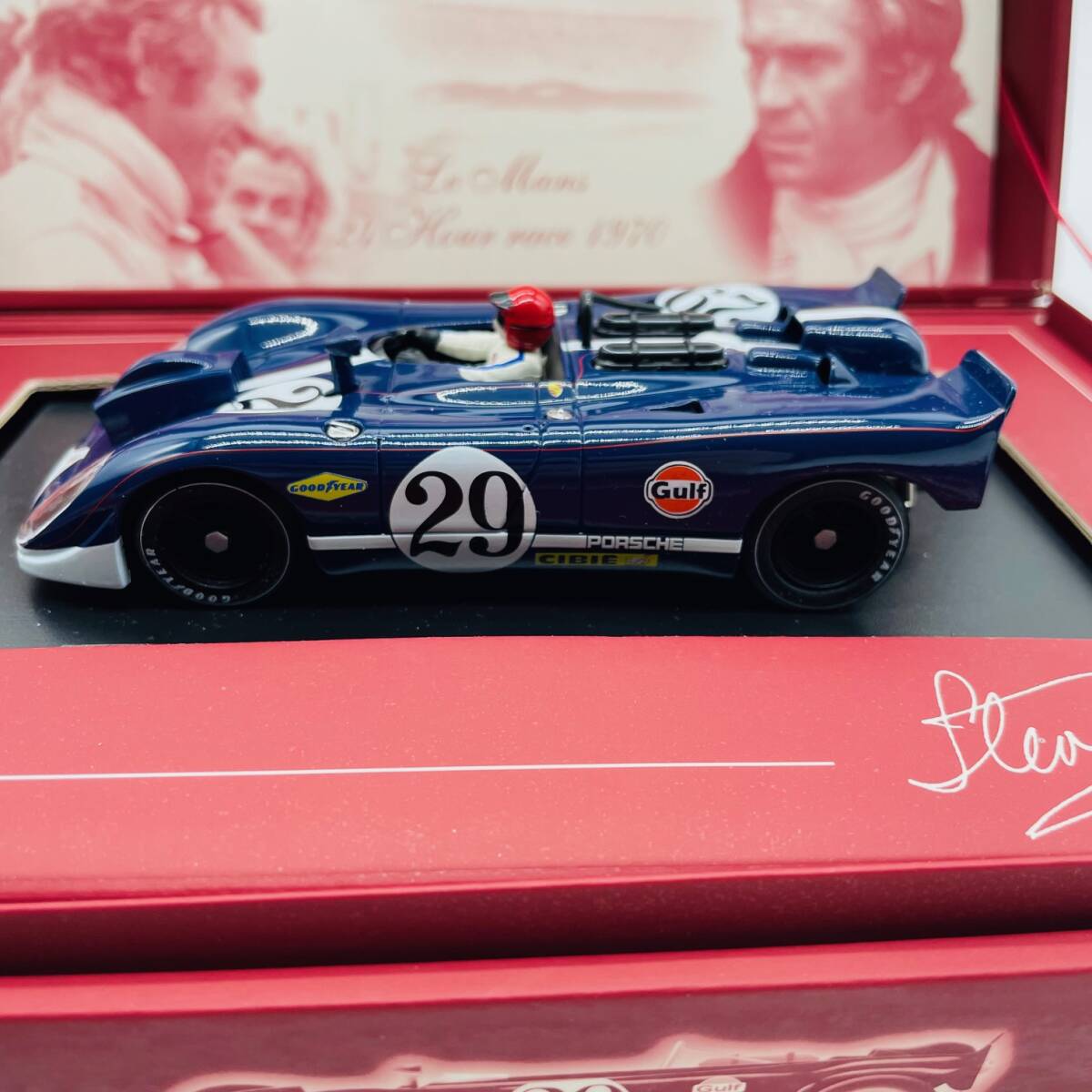 【未走行未展示品】FLY 1/32 スティーブ マックイーン コレクション ポルシェ 908 Flunder #29 スロットカー STEVE McQUEEN PORSCHEの画像2