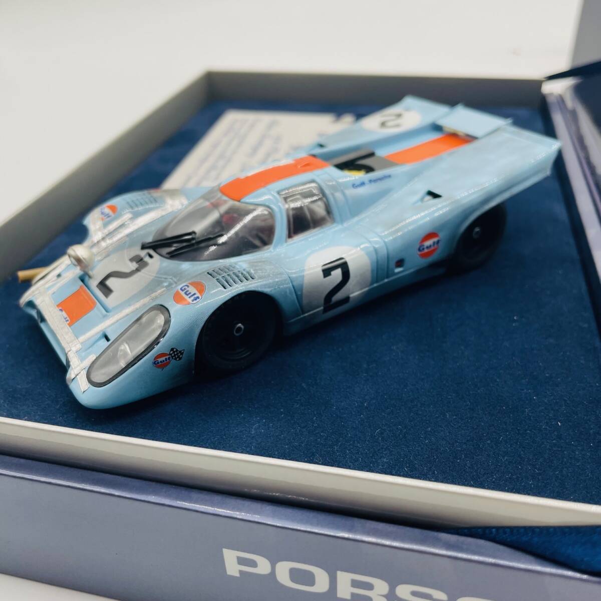 【未走行未展示品】FLY 1/32 ポルシェ 917K #2 Chequered Flag 12h Sebring 1971 スロットカー フライ PORSCHE GULF セブリングの画像3