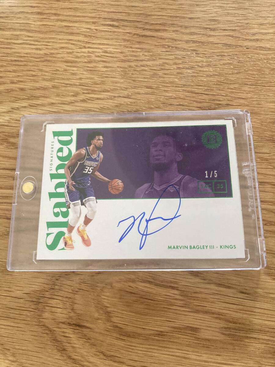 「5枚限定」2018-19 panini encased marvin bagleyⅢ ac auto /5の画像1