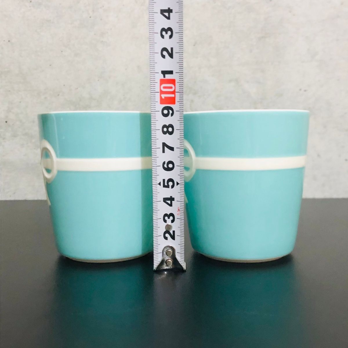 yt1030【80】//★未使用品 TIFFANY＆CO. ティファニー ブルーボックス ブルーリボン ペアマグカップ 食器の画像3