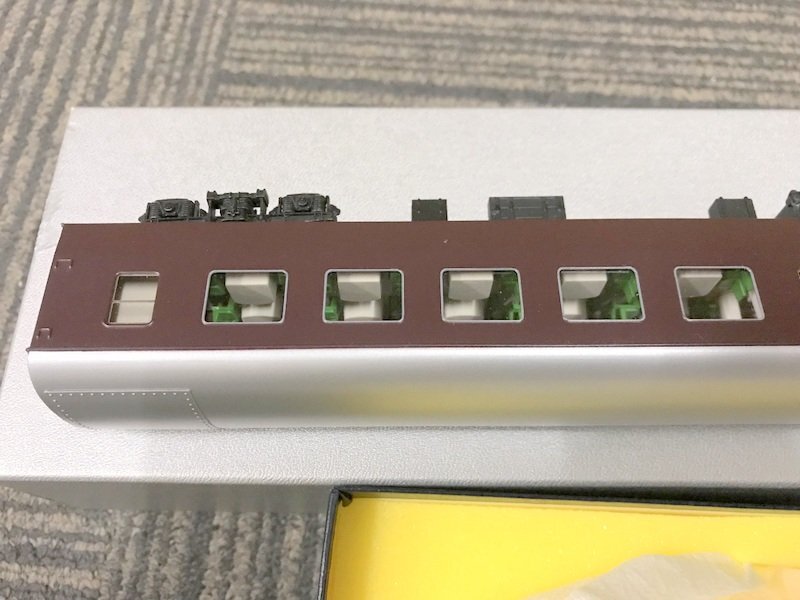 [ operation not yet verification ]FUJI MODELosi17 light weight meal . car *( two next ) grape 2 number HO gauge railroad model Fuji model 1 jpy ~ S3280