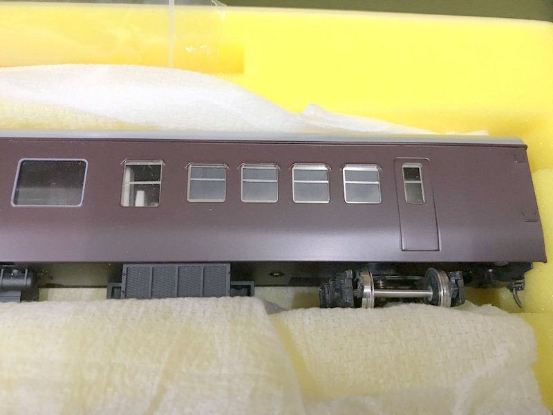 [ operation not yet verification ]FUJI MODELosi17 light weight meal . car *( two next ) grape 2 number HO gauge railroad model Fuji model 1 jpy ~ S3280