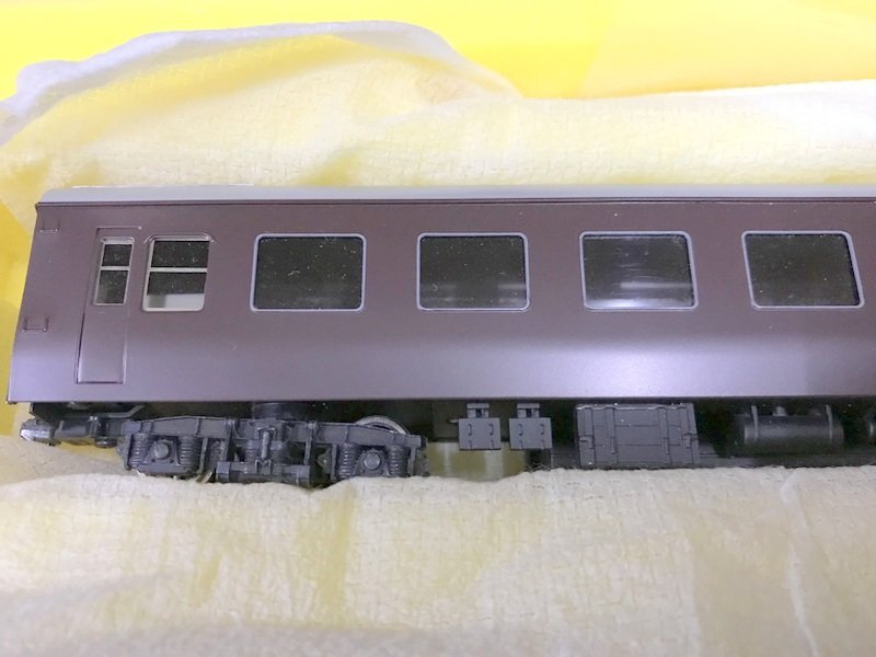 [ operation not yet verification ]FUJI MODELosi17 light weight meal . car *( two next ) grape 2 number HO gauge railroad model Fuji model 1 jpy ~ S3280