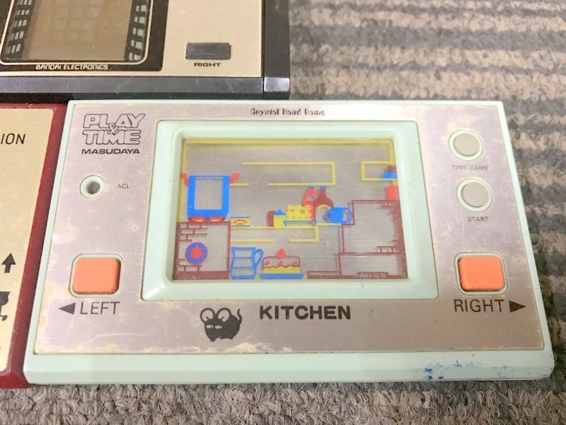 【通電動作未確認】バンダイ バクダンマン Nintendo LN-08 ライオン マスダヤ キッチン ゲームウォッチ 3個セット 任天堂 1円~ S3291の画像4