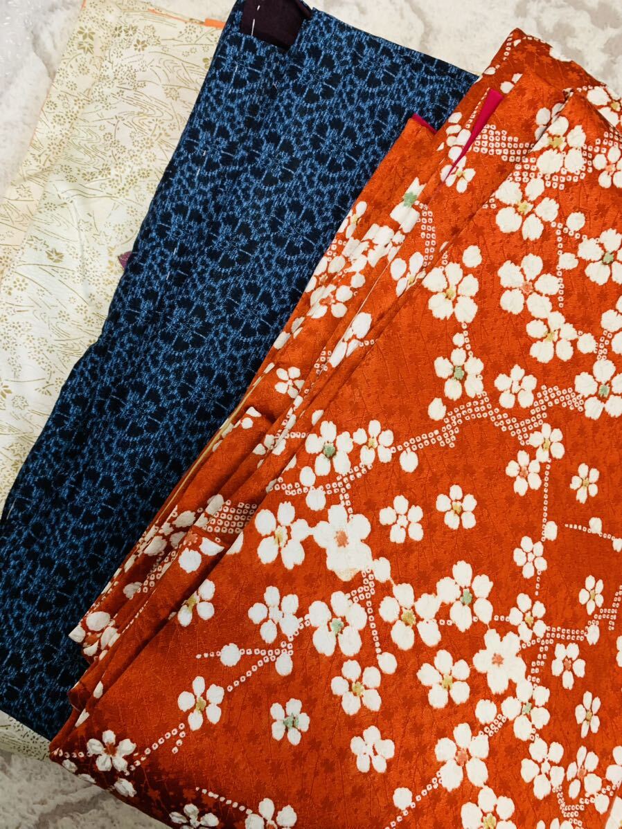 кимоно мелкий рисунок 3 пункт продажа комплектом японская одежда японский костюм мир рисунок цветочный принт . красный серия одевание тренировка переделка суммировать 