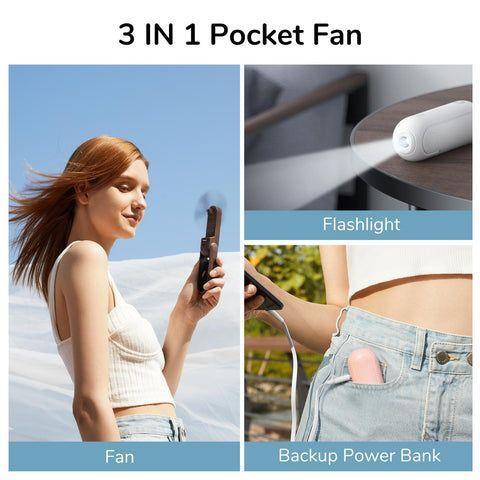  new goods 3-in-1 handy fan mobile battery light white 