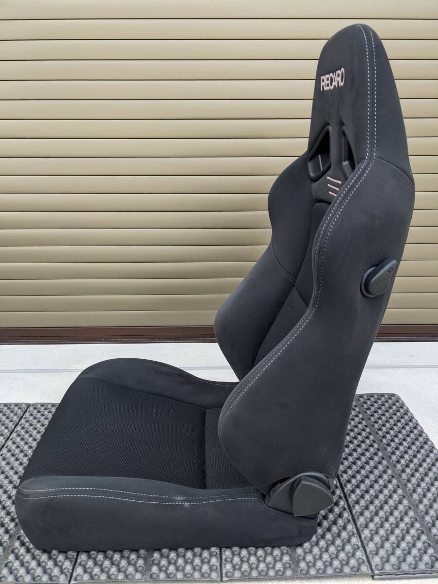 【1円～】乗り降りラクラク！RECARO SR-7F GK100 BK/BK グラスメッシュBlack×カムイBlack 破れなし正規品！車検対応！ 検LX-F/LX-VF/SR7Fの画像3