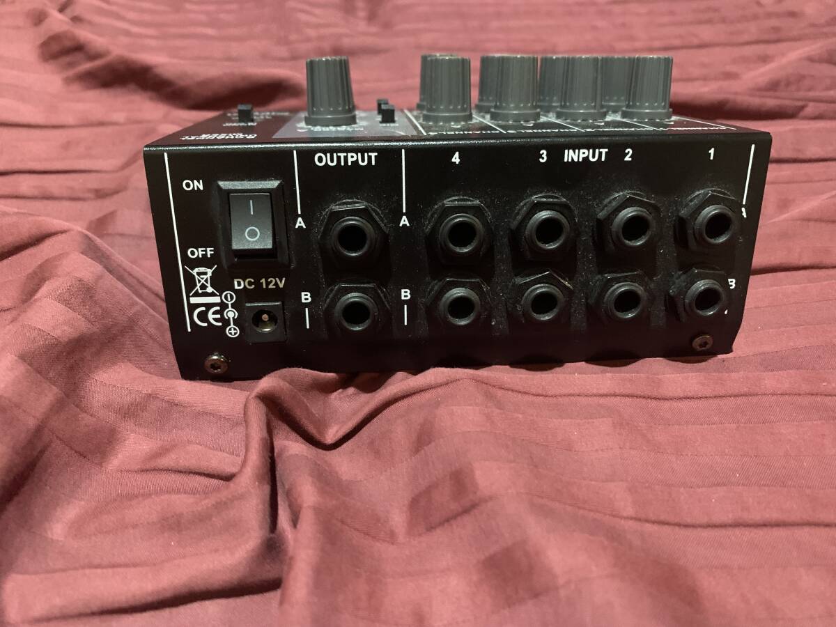 AM-228 microminiature low noise 8 channel metal monaural stereo audio sound mixer 