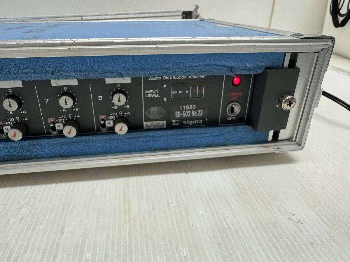 SIGMA シグマ SS-502 Audio Distribution Amplifier 音声分配アンプ 音響機材 2の画像2