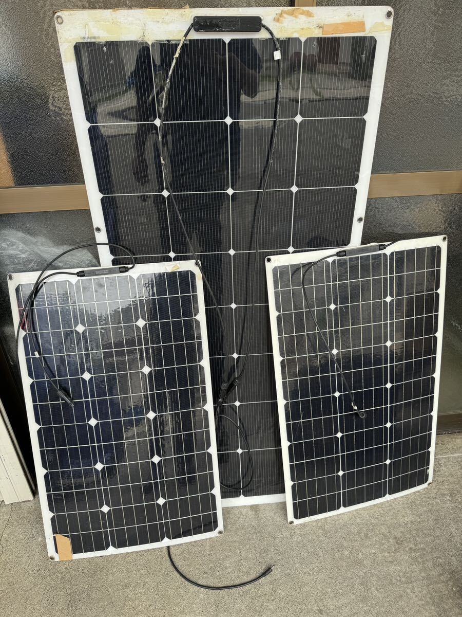 スアオキ suaoki 150W Solar Panel ソーラーパネル TPS-FLX-DF150 ソーラーチャージャー 太陽電池 他2点の画像1