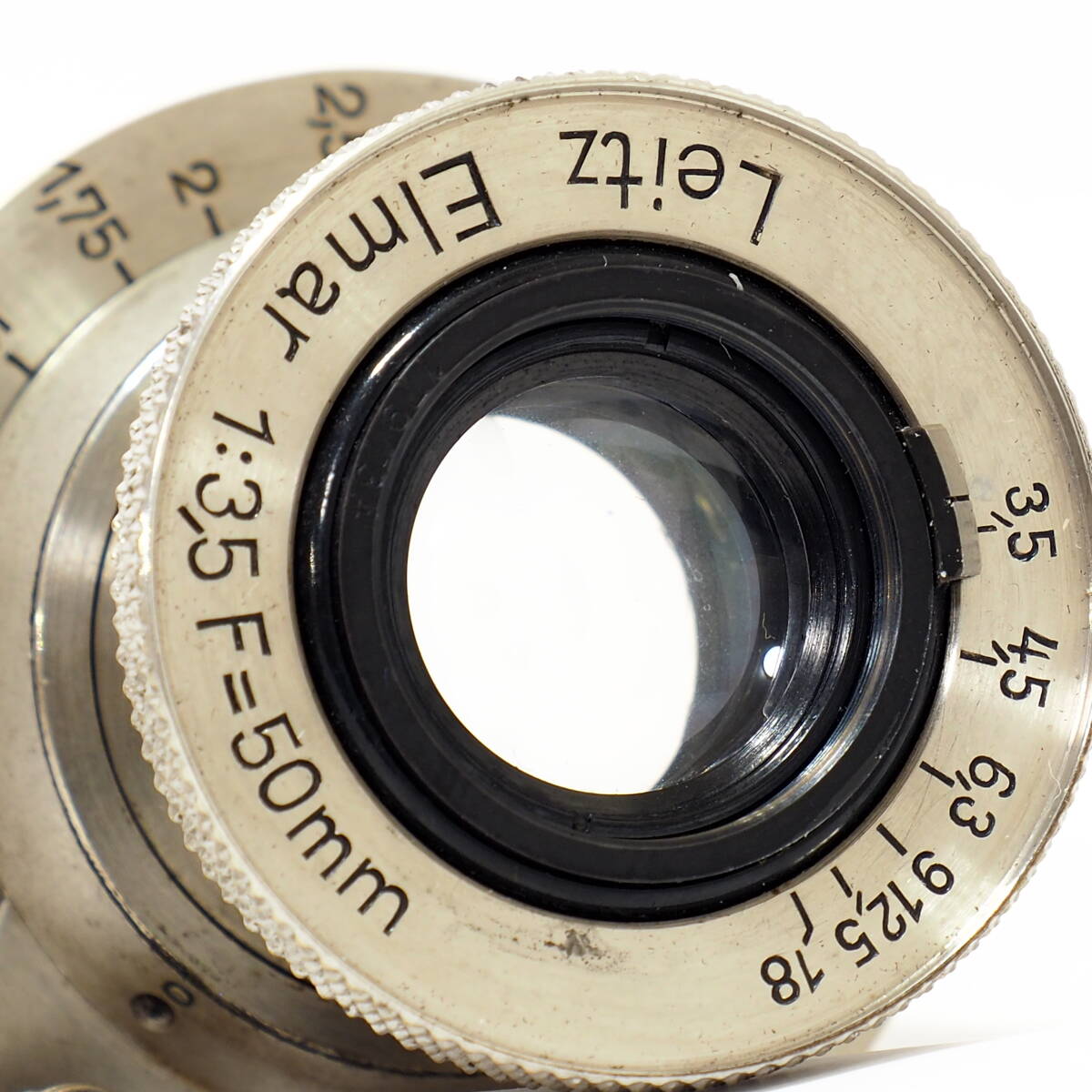 Leitz Elmar 50mm F3.5 L:No.179134 Nickel L39 Screw Mount for Leica I II III ニッケル エルマー 5cm 1933年製造 歴史遺産 ライカ 激安の画像10