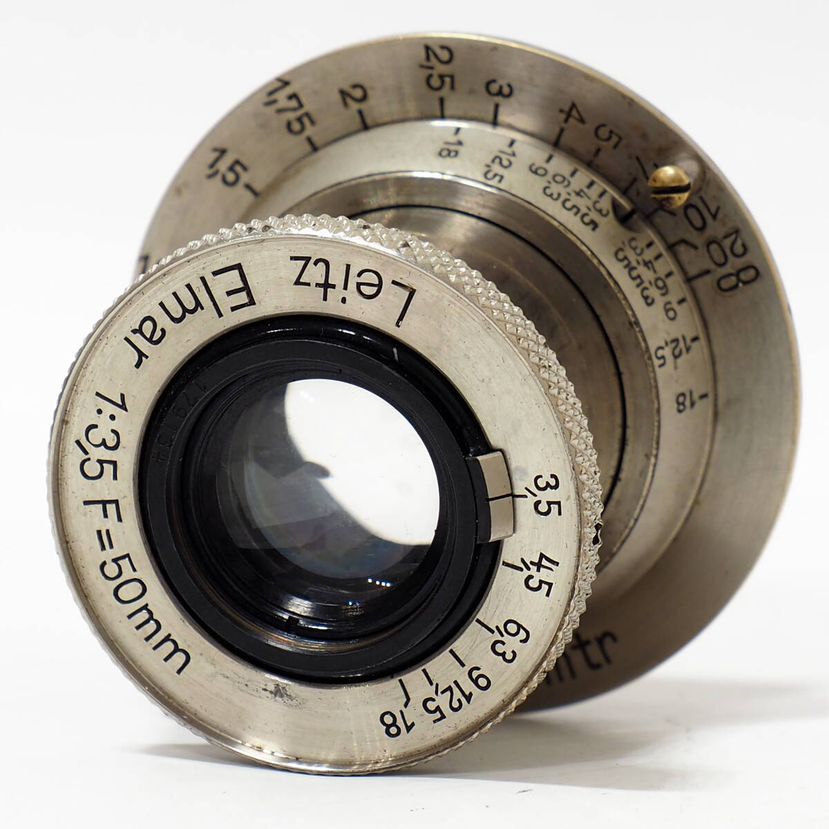 Leitz Elmar 50mm F3.5 L:No.179134 Nickel L39 Screw Mount for Leica I II III ニッケル エルマー 5cm 1933年製造 歴史遺産 ライカ 激安の画像4