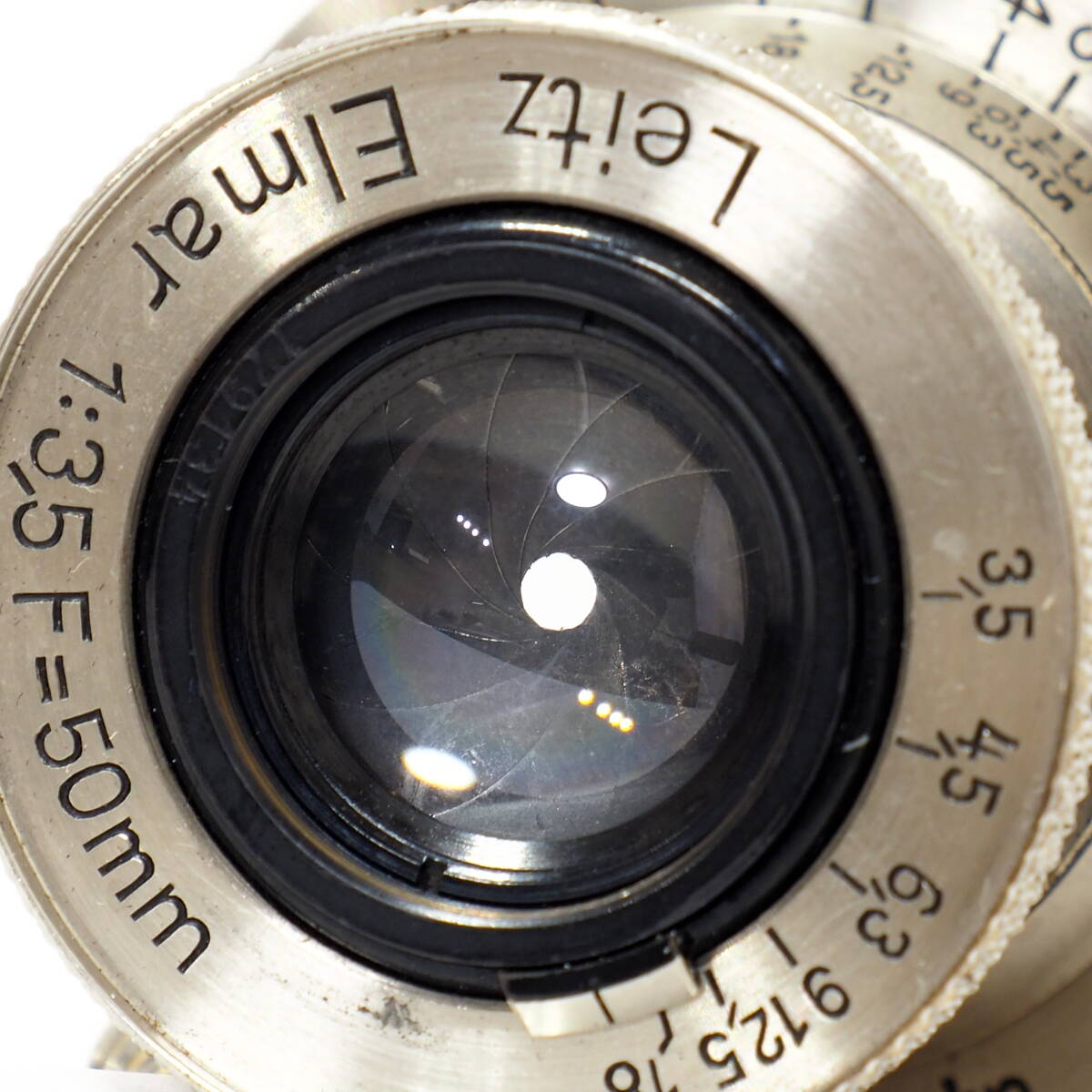 Leitz Elmar 50mm F3.5 L:No.179134 Nickel L39 Screw Mount for Leica I II III ニッケル エルマー 5cm 1933年製造 歴史遺産 ライカ 激安の画像9