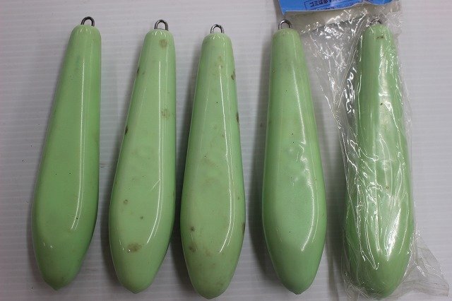 * Fuji wala night light vinyl trunk attaching six rectangle fishing sinker 300 number ×4,350 number ×1 total ×5ke set [ boat fishing supplies ][ unopened goods . equipped ][ used purchase goods ]*G⑦